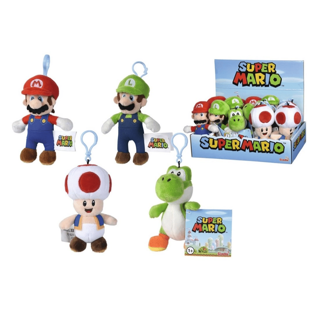 Super Mario Peluş Anahtarlıklar SMB-109231008 - 1 Adet Stokta Olan Gönderilir