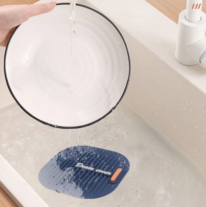 Süzgeçli Lavabo Gider Koruyucu Mat Gri Bx40