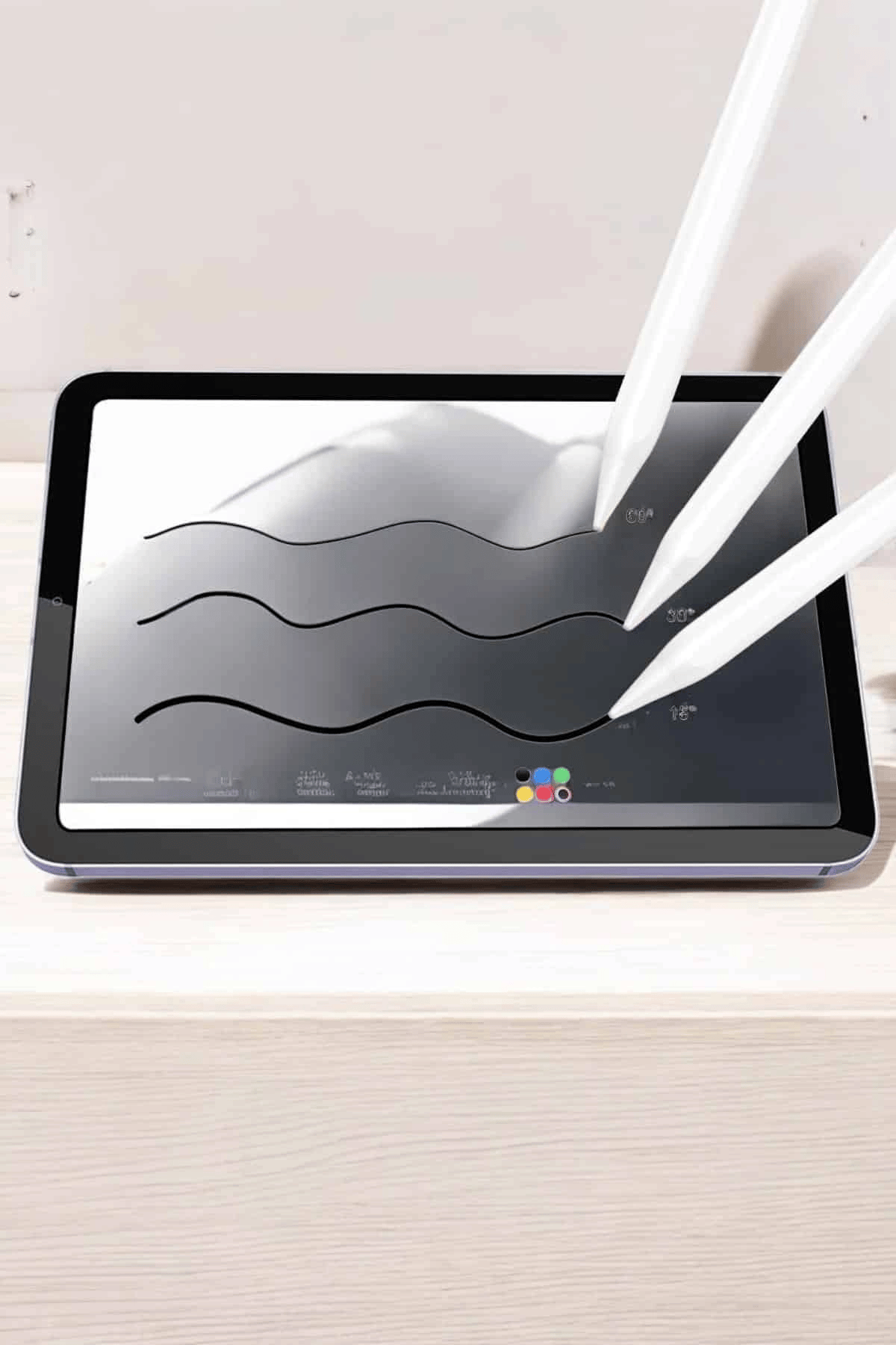 Tablet Kalemi iOS Android Windows Uyumlu Yedek Uçlu Universal Çizim Kalemi