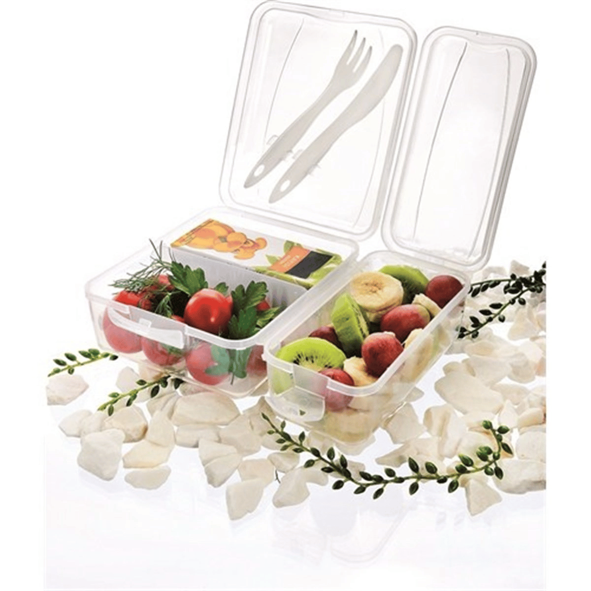 Takeaway Ergonomik Asorti Çatal Bıçaklı Pratik Yoğurt Saklama Kabı Bx40