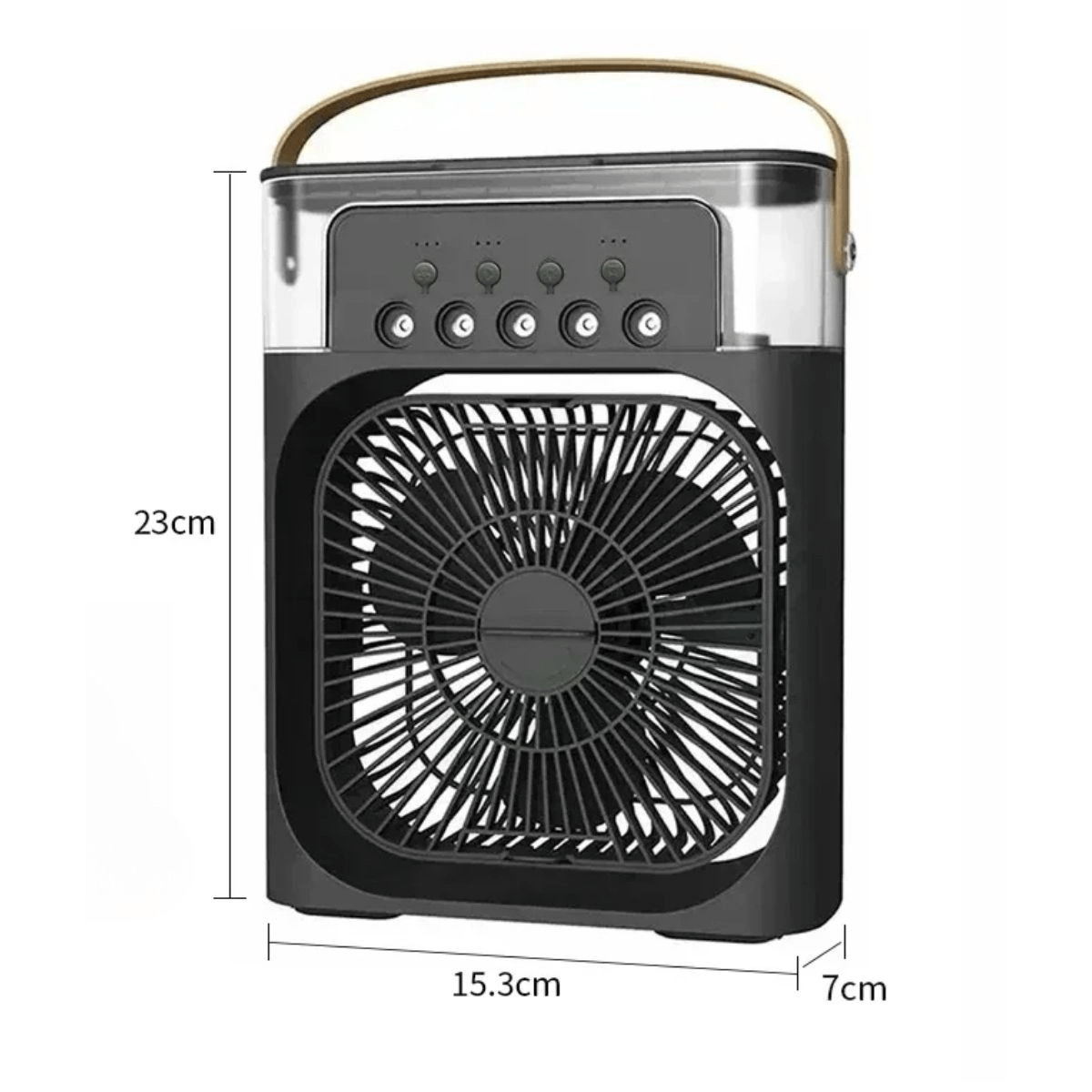 Taşınabilir 3 Farklı Mod Ayarlı 7 Farklı Led Işıklı Sulu Soğutmalı Taşınabilir Masaüstü Usb Fan Vantilatör Bx40