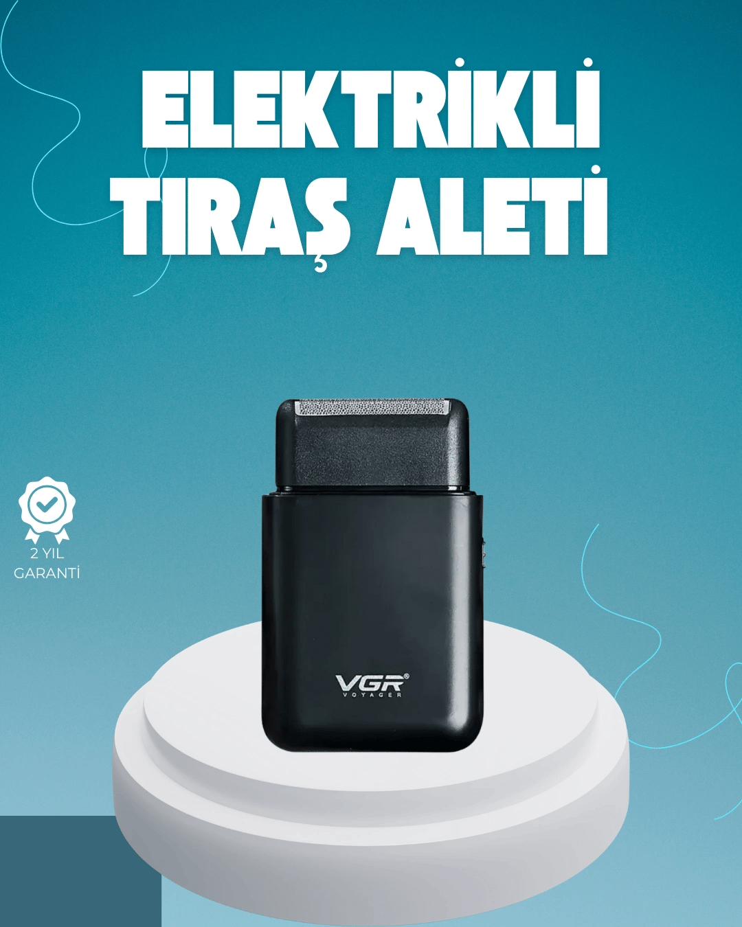Taşınabilir Mini Elektrikli Tıraş Makinesi | Sessiz ve Güçlü Motor