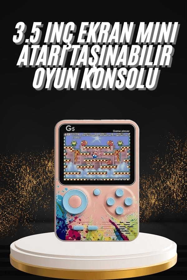 Televizyona Bağlanan Çift Joystick Taşınabilir Klasik Retro Oyunlu
