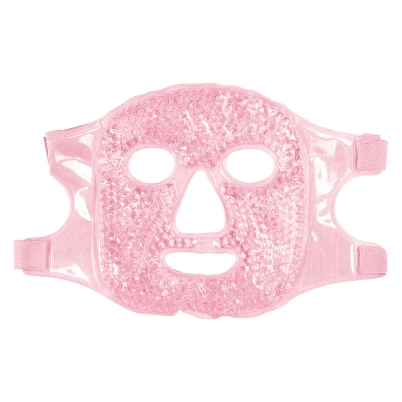 Terapi Jel Yüz Maskesi Soğuk Ve Sıcak Boncuklu Ayarlanabilir Maske (Pembe)