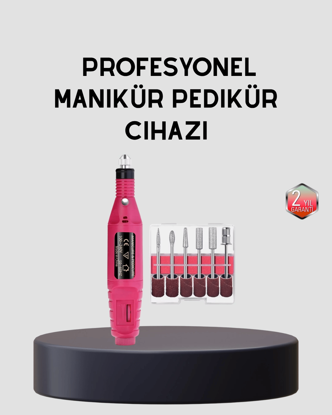 Tırnak Matkap Makinesi – Profesyonel Manikür Pedikür Cihazı, Ayarlanabilir Hız ve Sessiz Çalışma
