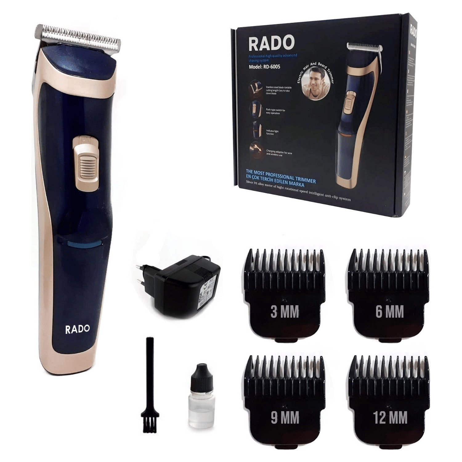 Tr-650 Profesyonel Saç Sakal Tıraş Makinesi Bx40