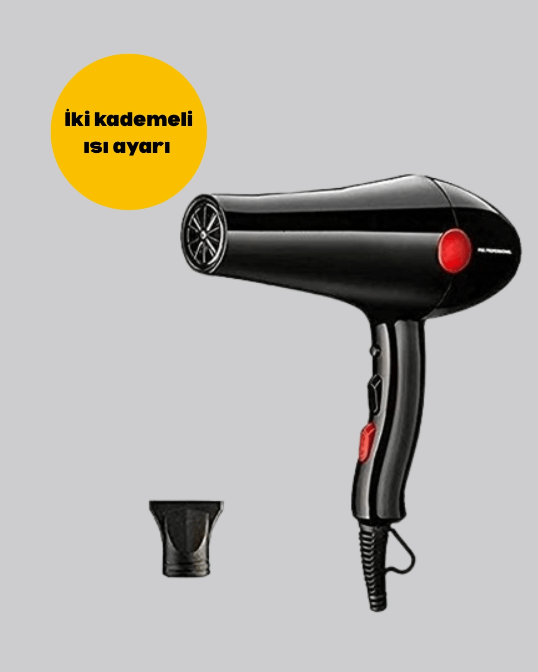 Tüm Saç Tipleri İçin 2200W Güçlü Fön Makinesi