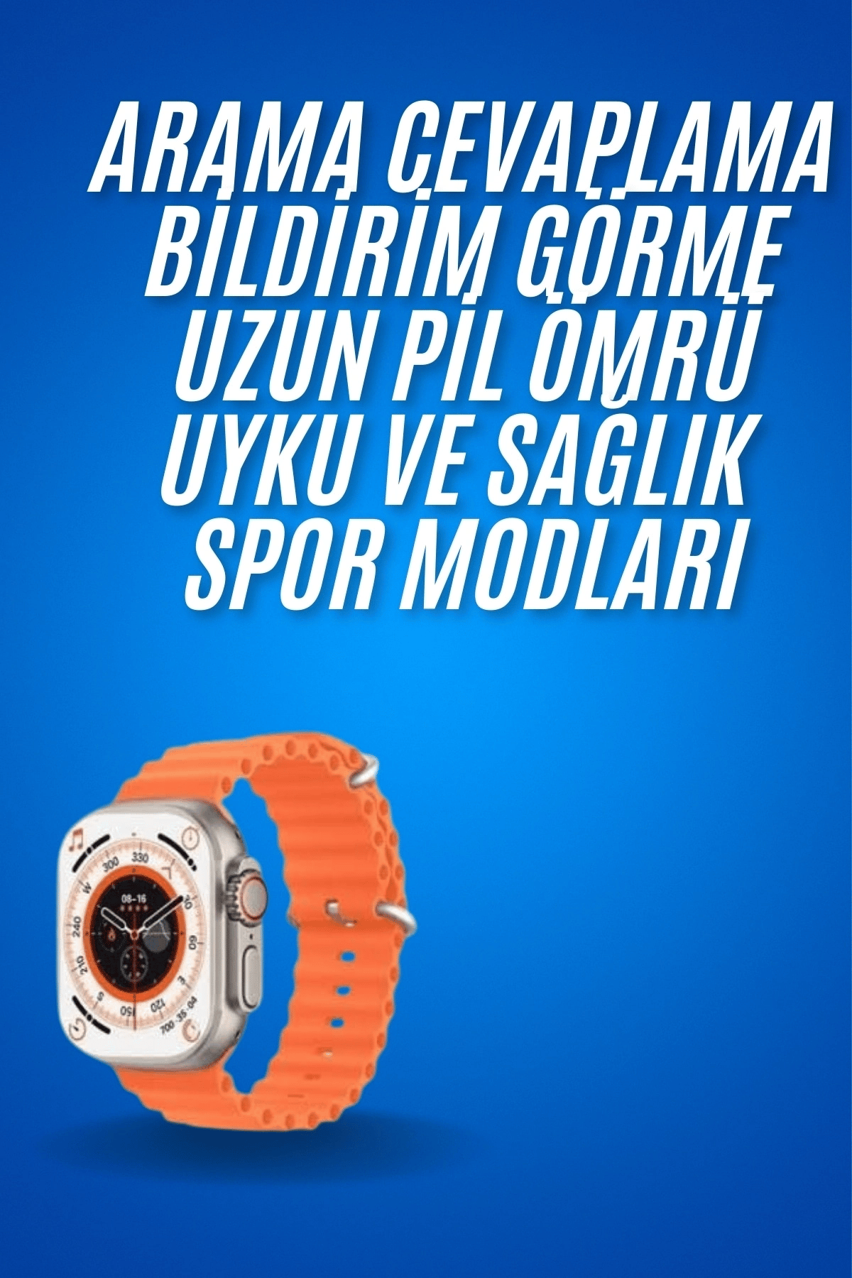 Ultra Akıllı Saat 49 Mm Çift Kordonlu Arama Cevaplama Bluetooth Bağlantılı