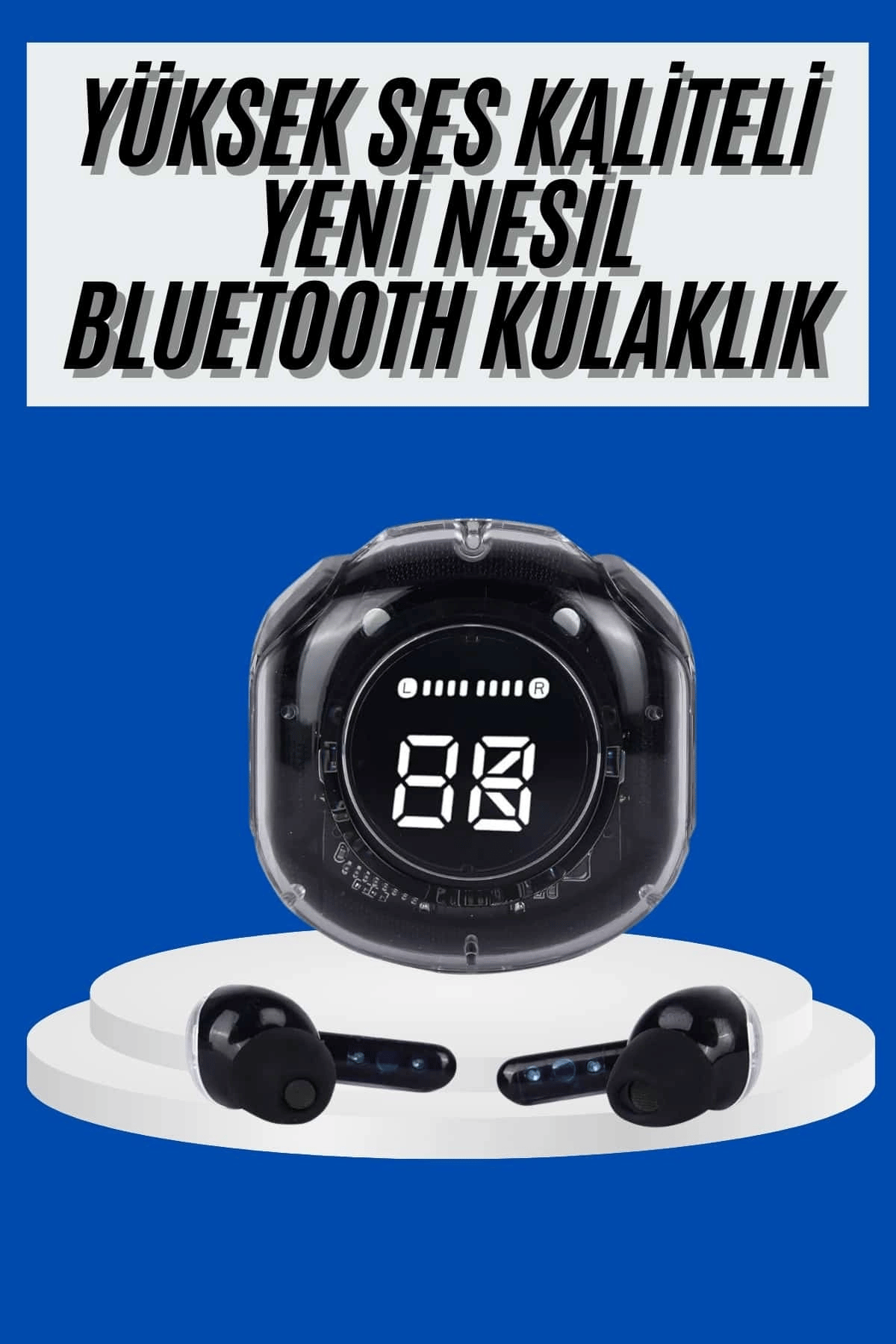 Ultrapods Led Göstergeli Oyuncu Kulaklığı ANC Destekli Bluetooth 5.3