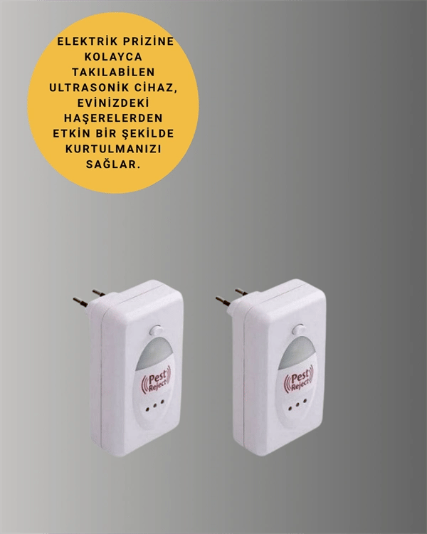 Ultrasonik Ses Dalgalarıyla Kimyasalsız Fare ve Böcek Kovucu Cihaz