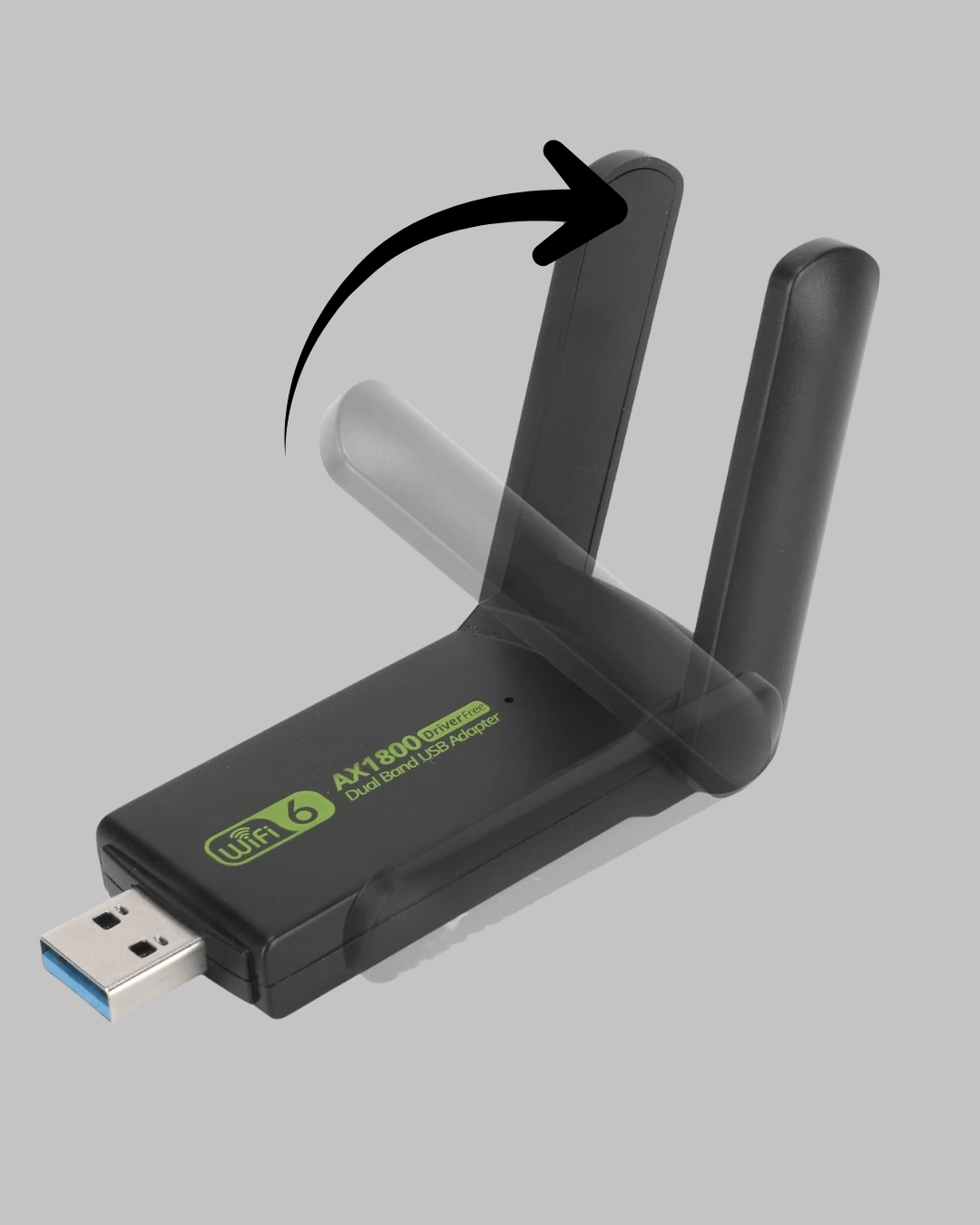 Ultratekno Dual Band WiFi Adaptör – 1200 Mbps, USB 3.0, Çift Antenli, Geniş Kapsama Alanı ve Yüksek Hız