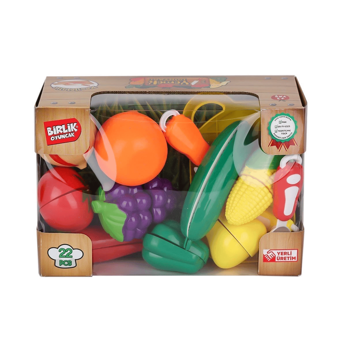 URT007-KUTU-2AB 22 PCS KESİLEBİLİEN SEBZE MEYVELER