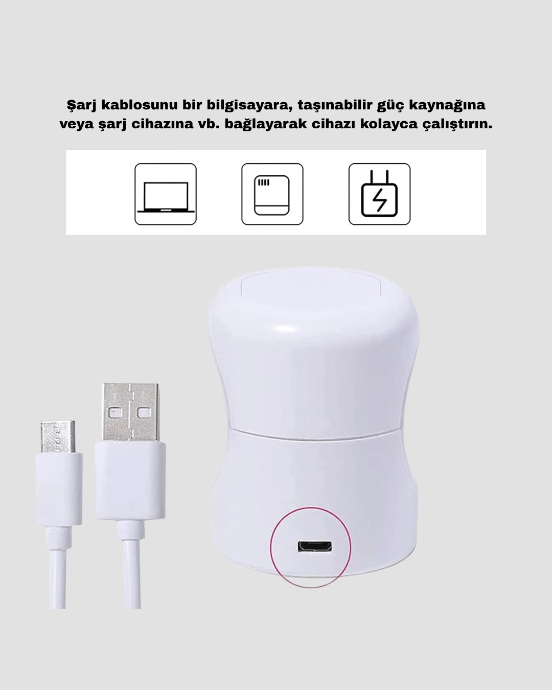 USB Bağlantılı Tırnak Kurutucu – Bilgisayar ve Powerbank ile Uyumlu