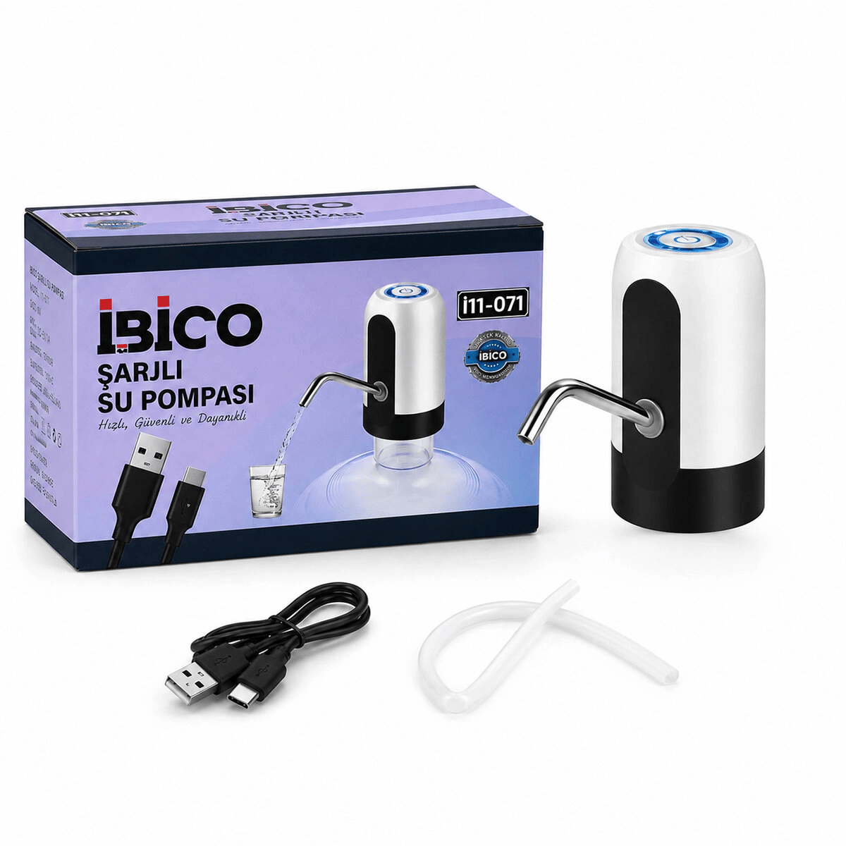 Usb Şarjlı - Otomatik Damacana Su Pompası 4w - 800mah İ11-071 Bx40