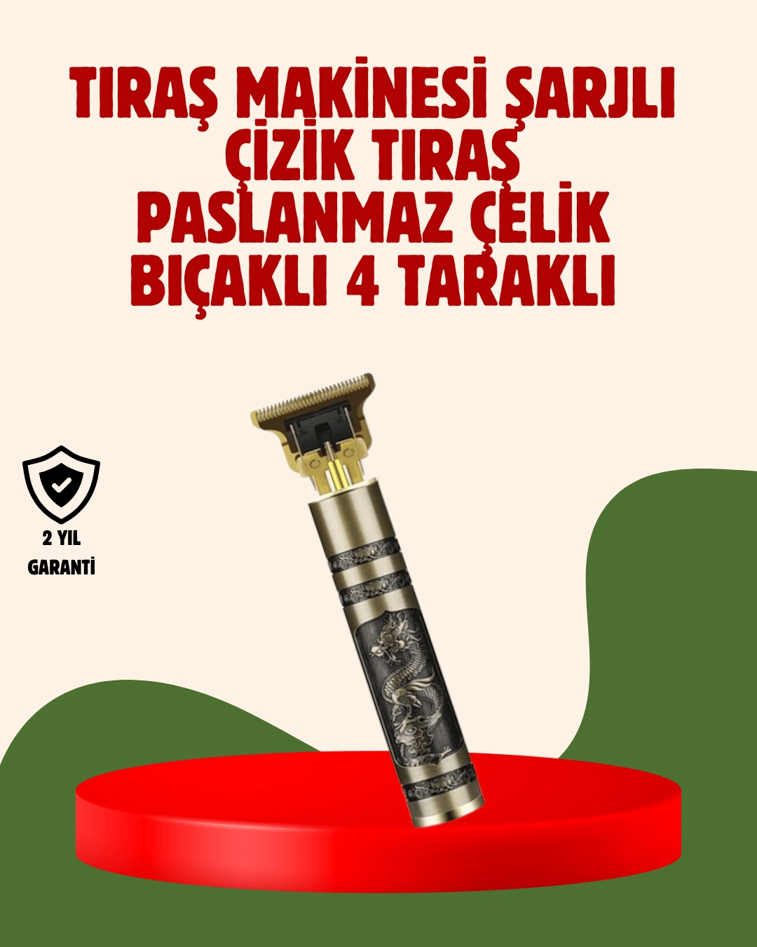 USB Şarjlı Kablosuz Saç Kesme Cihazı