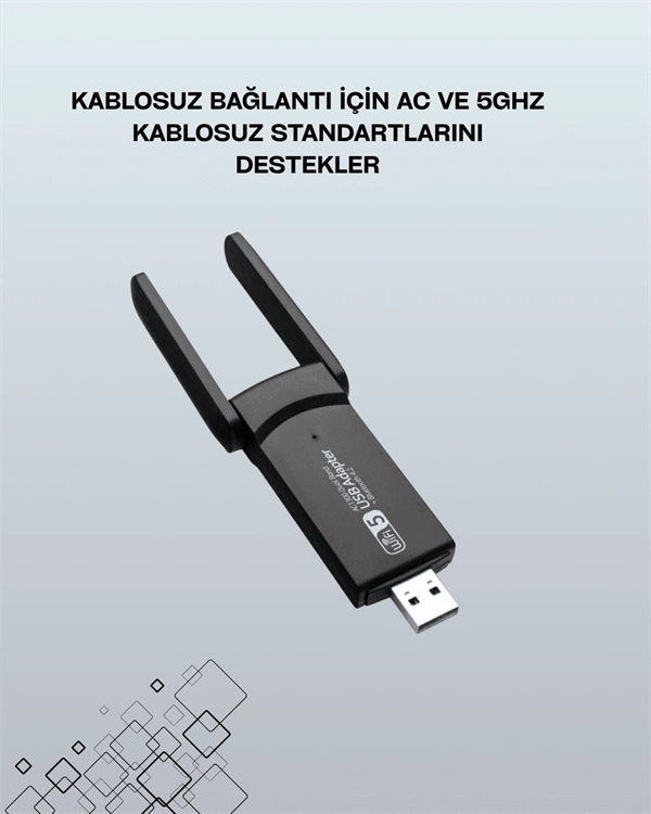 USB WiFi Adaptör – 1200 Mbps Hız