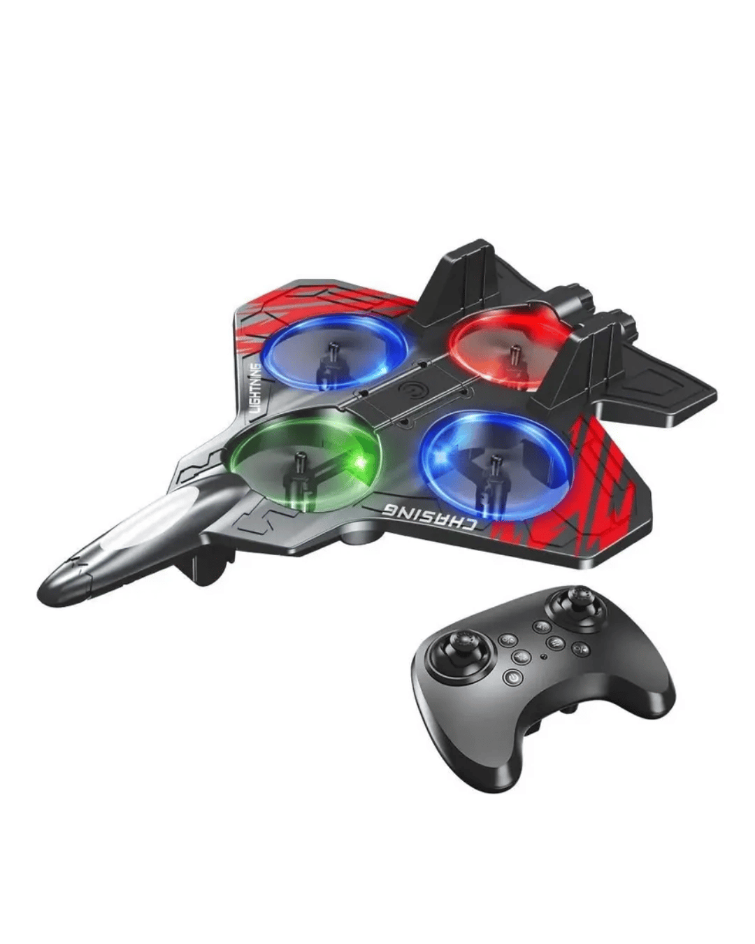 Uzaktan Kumandalı Drone Uçak LED Işıklı 360 Derece Akrobatik Hareket Özellikli