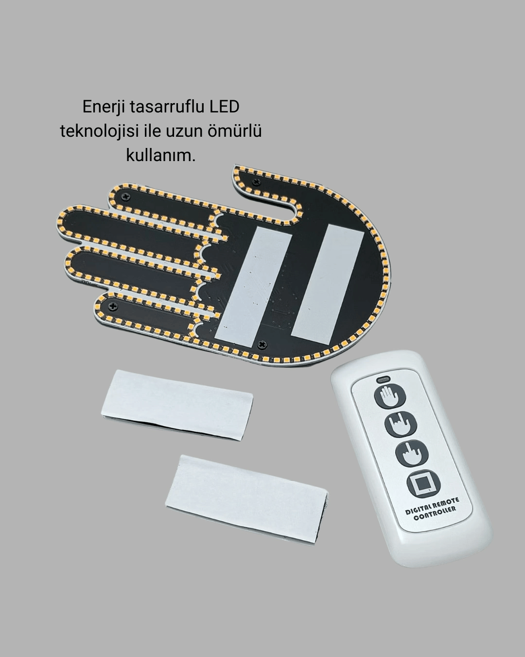 Uzaktan Kumandalı LED Jest Işığı – 3 Farklı Hareket Modu