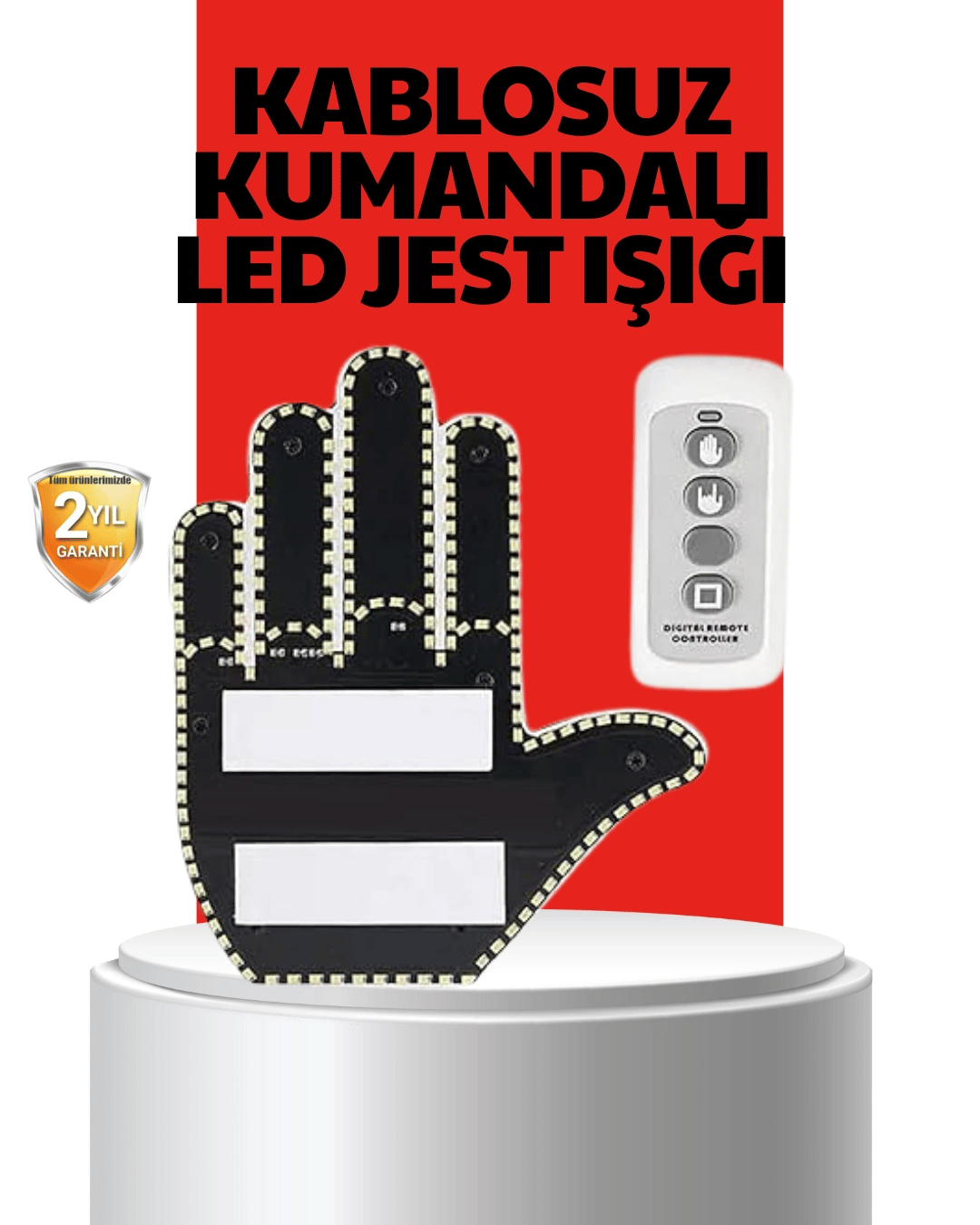 Uzaktan Kumandalı LED Jest Işığı – 3 Farklı Hareket Modu