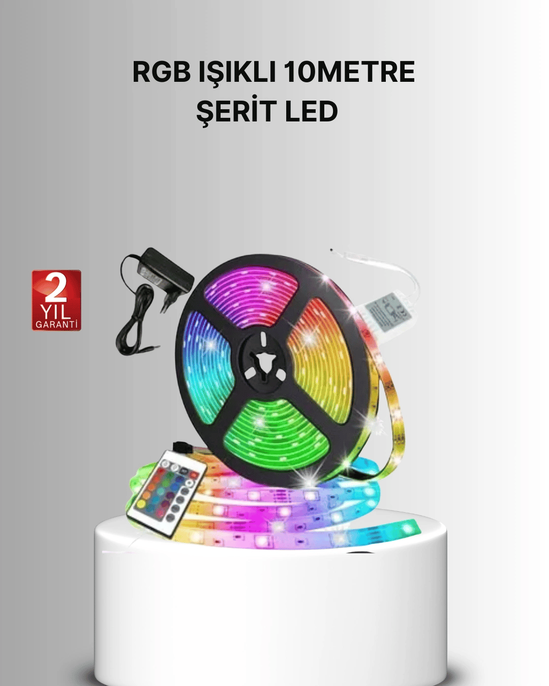 Uzaktan Kumandalı RGB Smart Şerit LED Işık Esnek ve Taşınabilir Dekorasyon