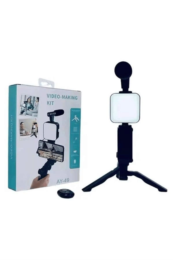 Video Making Kit Telefon Tutucu Vlog Video Mini Led Işıklı