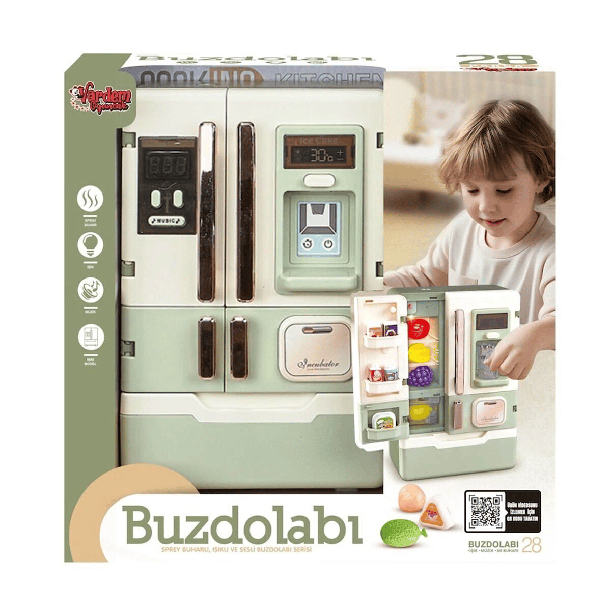 VRD10650 IŞIKLI VE SESLİ AKSESUARLI BUZDOLABI