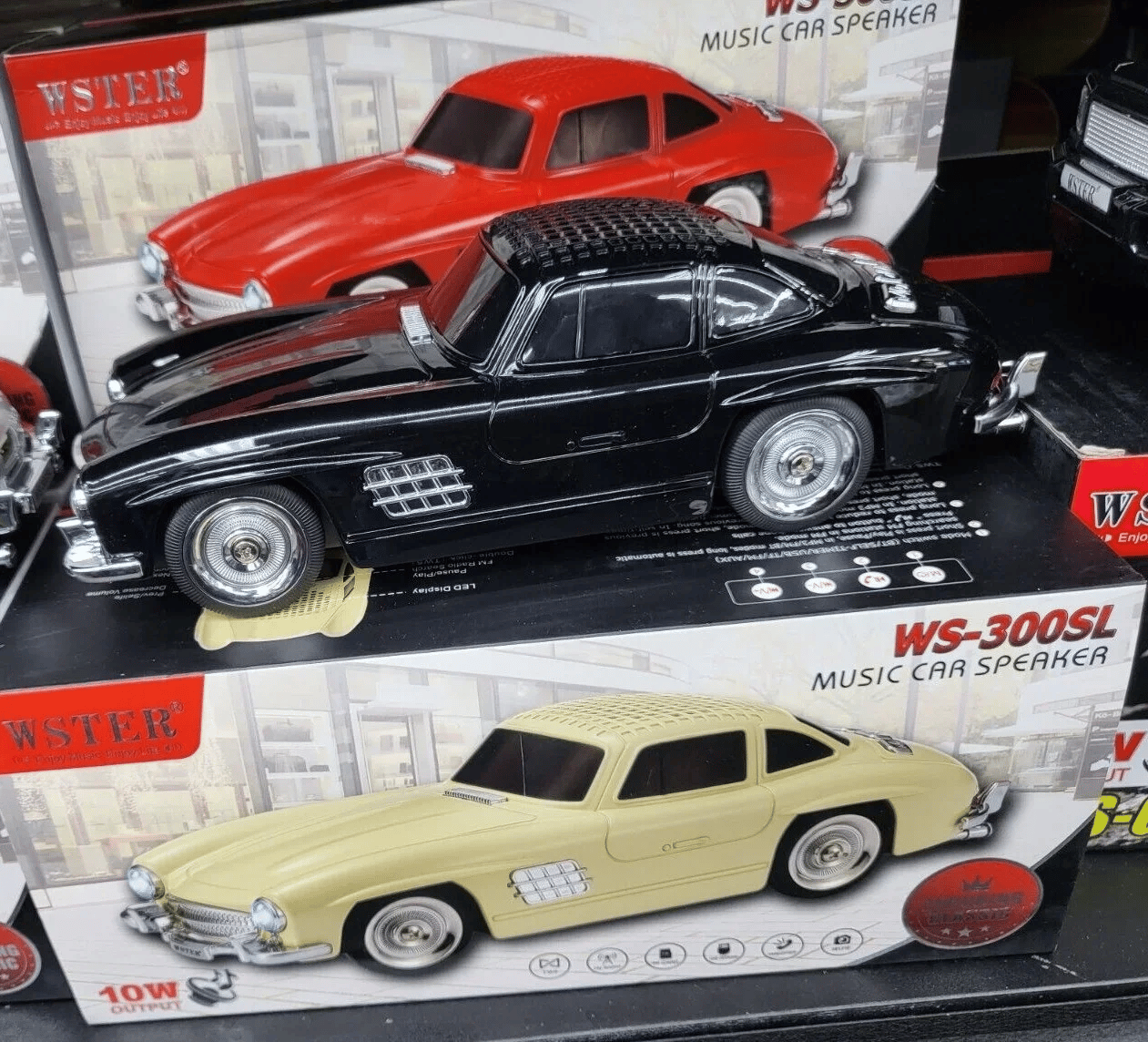 Ws-300sl Klasik Benz Model 10w Bluetooth Hoparlör Fm Radyo Usb Bx40