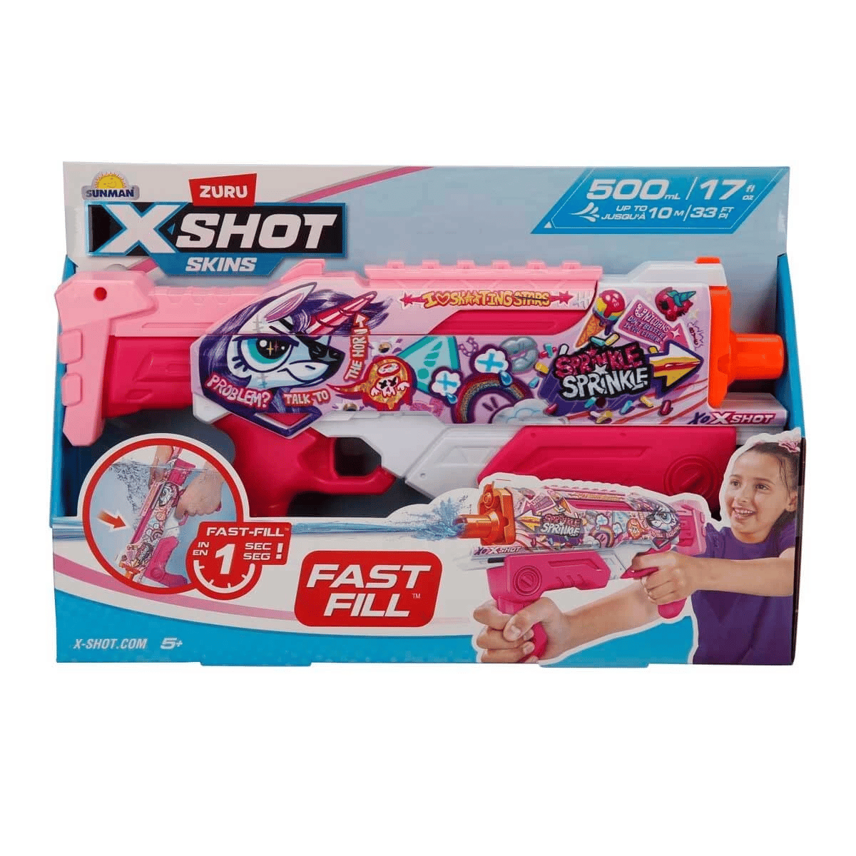 X-Shot Skins Hyperload Fast Fill Su Tabancası 34 cm - S00004583