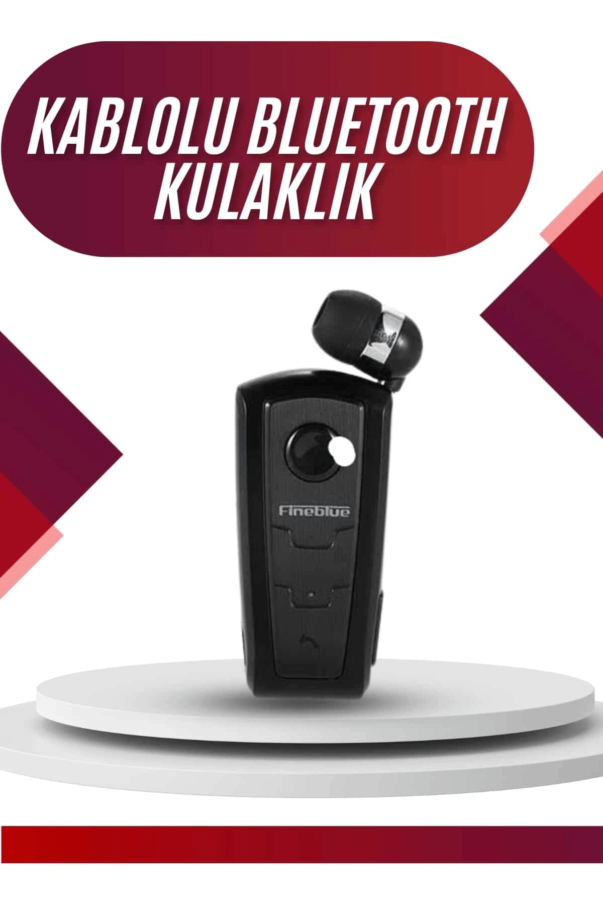 Yaka Kulaklığı Andorid Tüm Cep Telefonlarına Uyumlu Mikrofonlu Titreşimli Makaralı