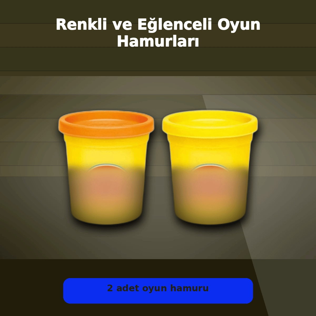 Yaratıcılığı Geliştiren 2'li Oyun Hamuru Seti - Rastgele Renklerle 1 Paket