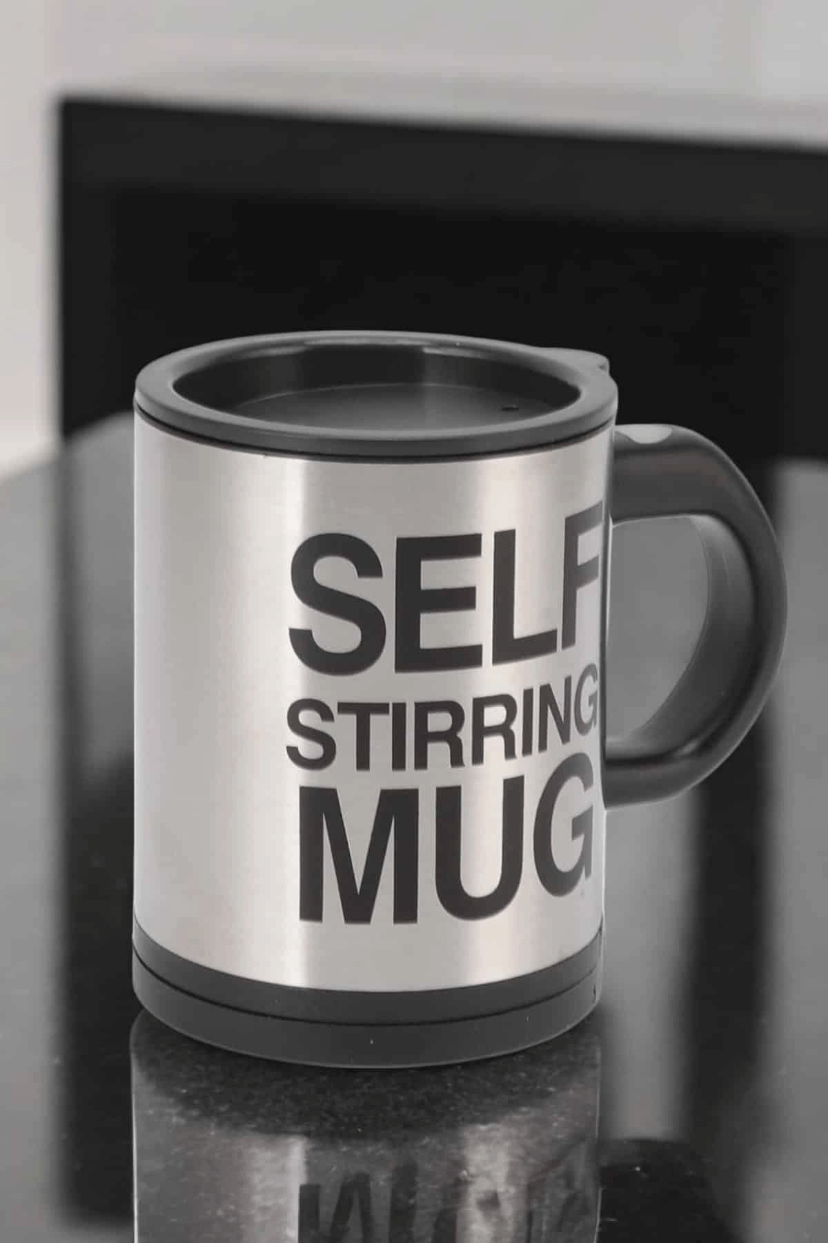 Yazılı Mug Kupa Karıştırıcı Özelliği Ve Paslanmaz Çelik