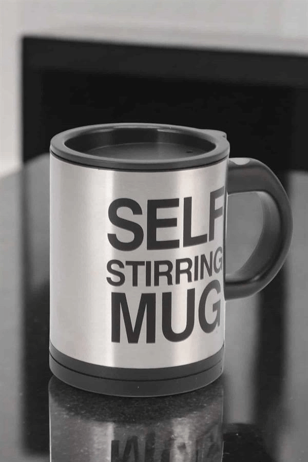 Yazılı Mug Kupa Karıştırıcı Özelliği Ve Paslanmaz Çelik