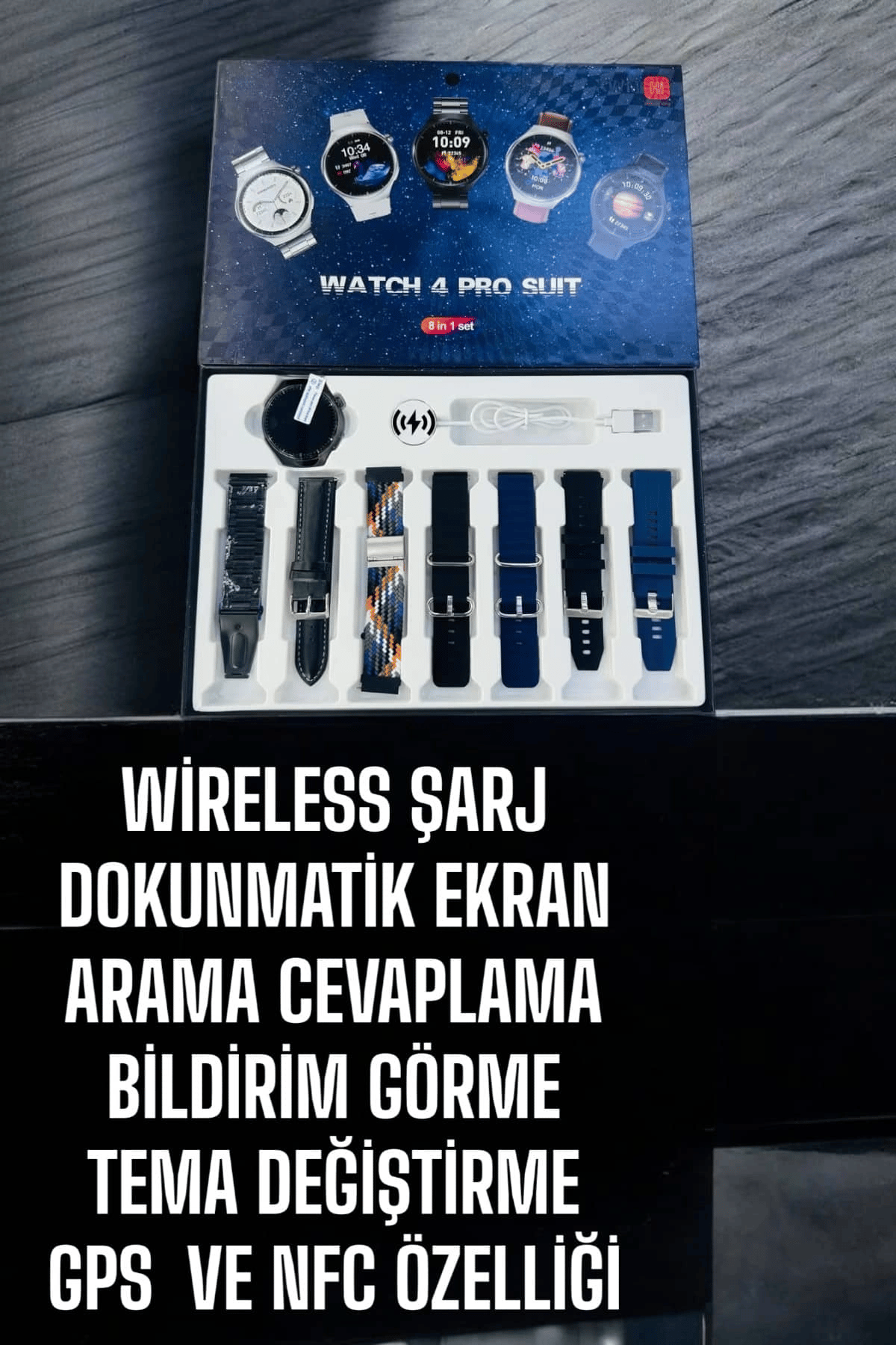 Yeni Model Akıllı Saat Bluetooth Bağlantılı NFC ve GPS Uyumlu