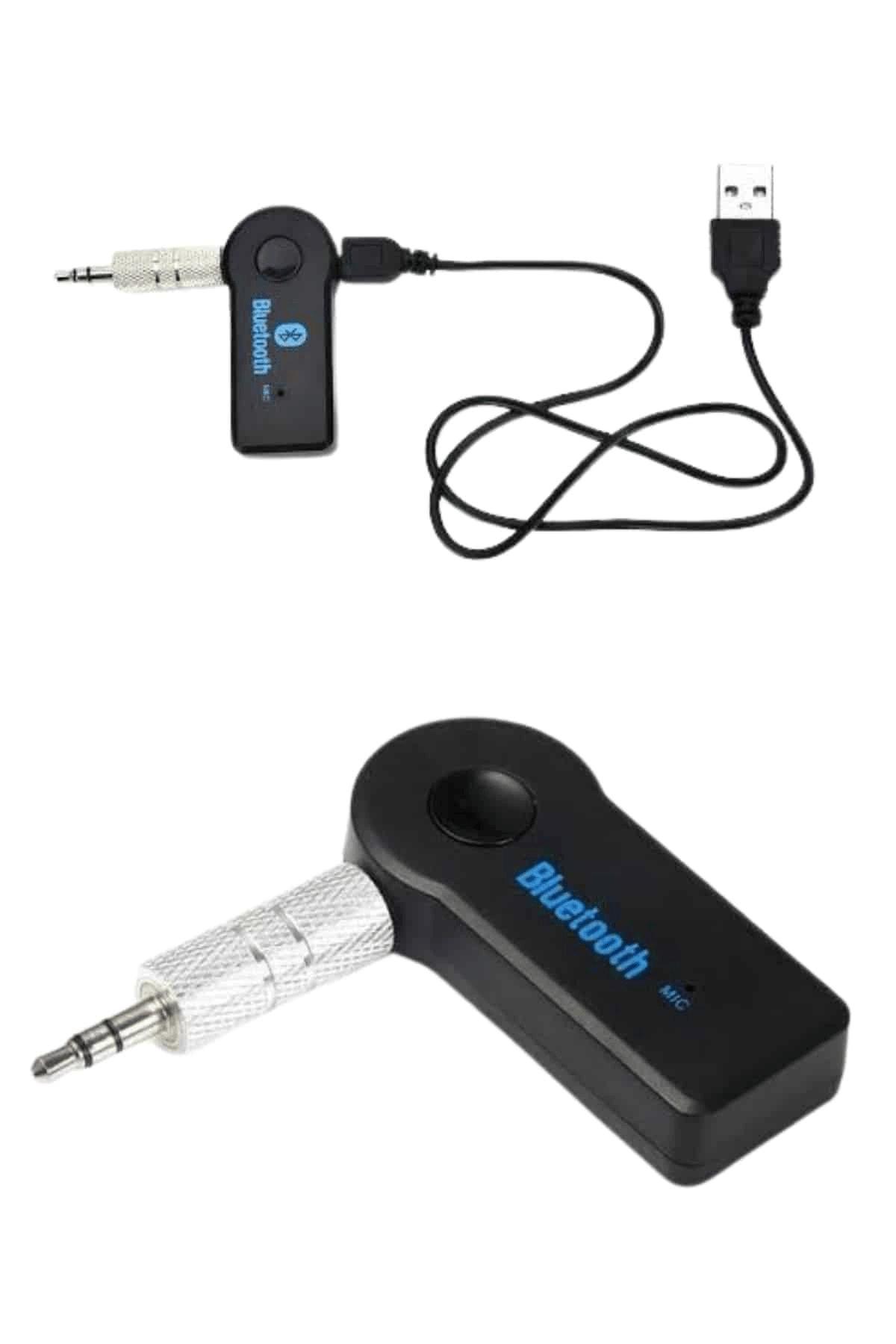 Yeni Nesil Bluetooth Aux Araç Kiti Siyah TV Tablet Telefon Araç Araba