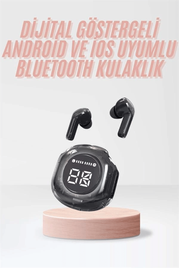 Yeni Nesil Bluetooth Kulaklık Dijital Göstergeli Dokunmatik 5.3 Kablosuz