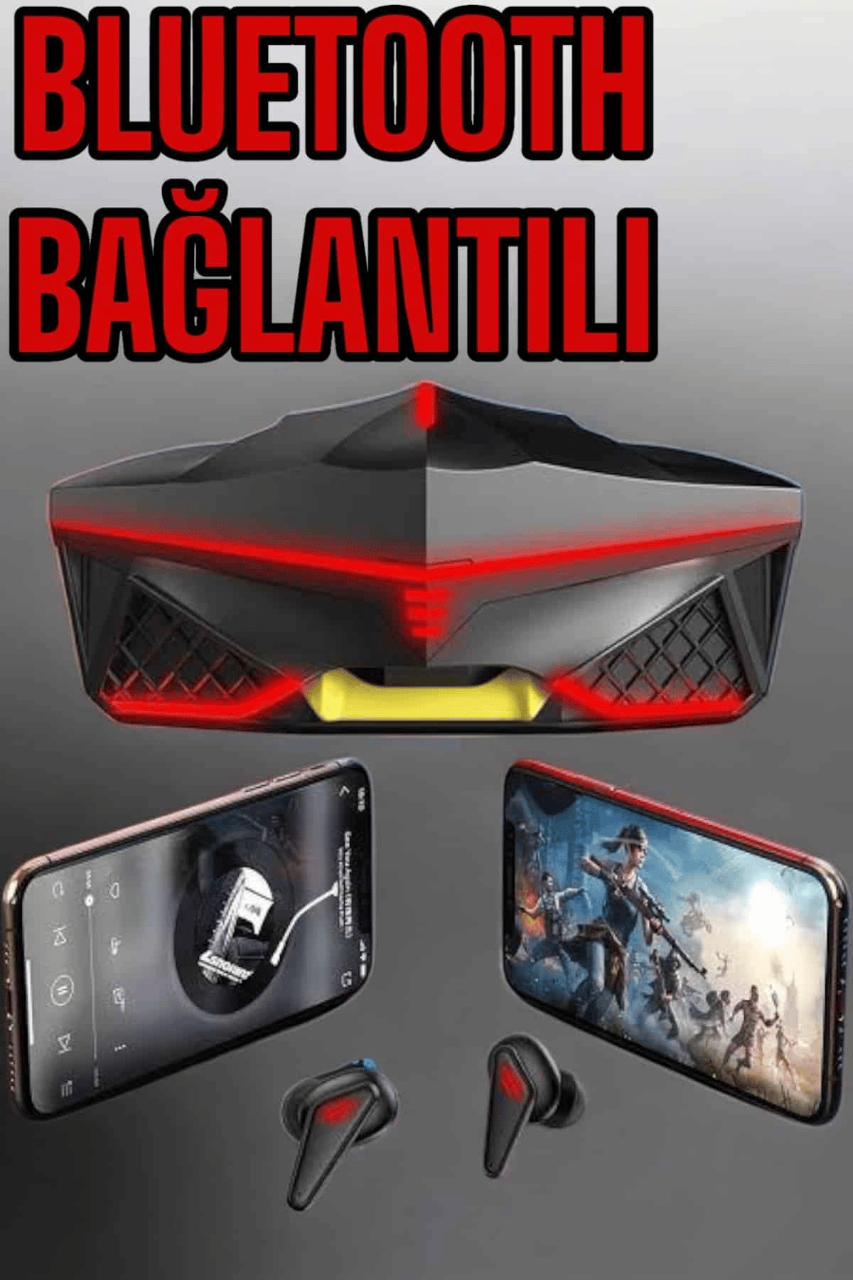 Yeni Nesil Oyuncu Kulaklığı Gürültü Önleyici Uzun Pil Ömrü Bluetooth Bağlantılı