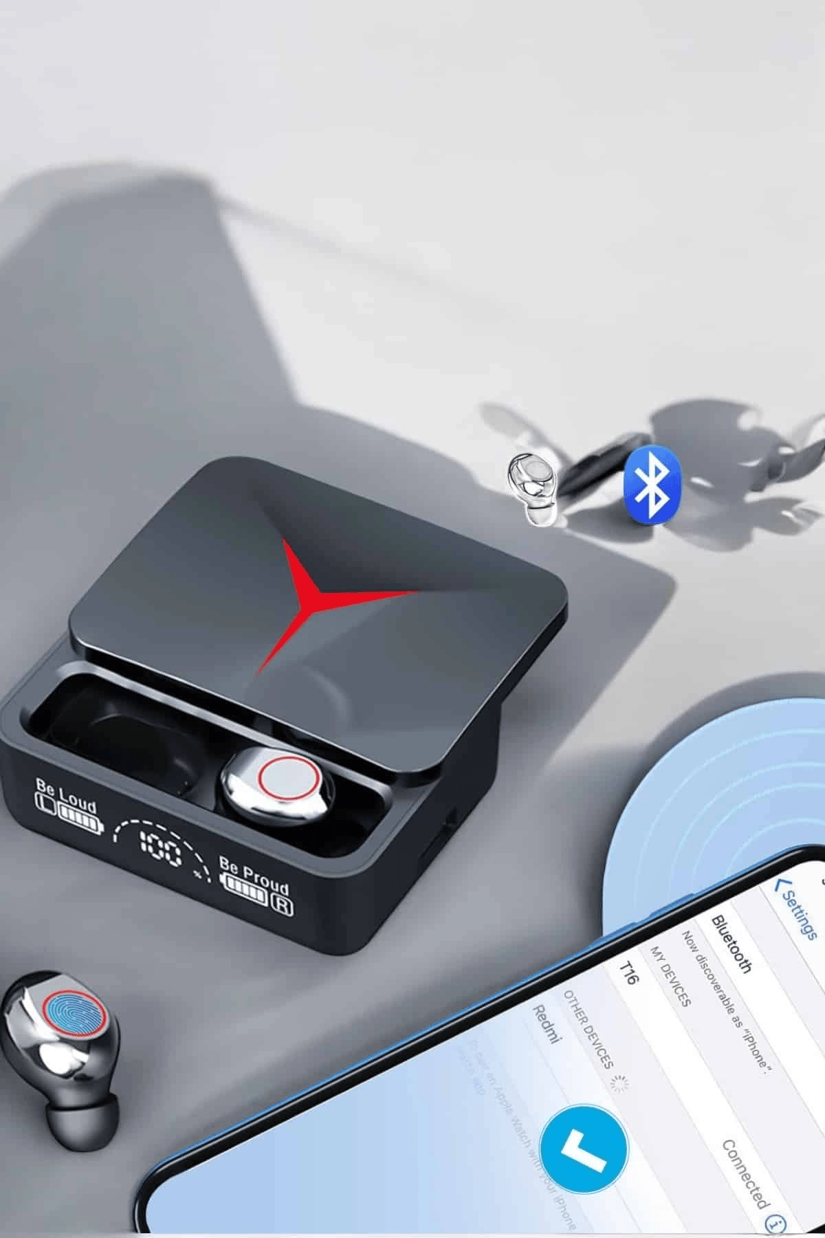 Yeni Nesil Powerbankli Bluetooth Bağlantılı Kablosuz Kulaklık