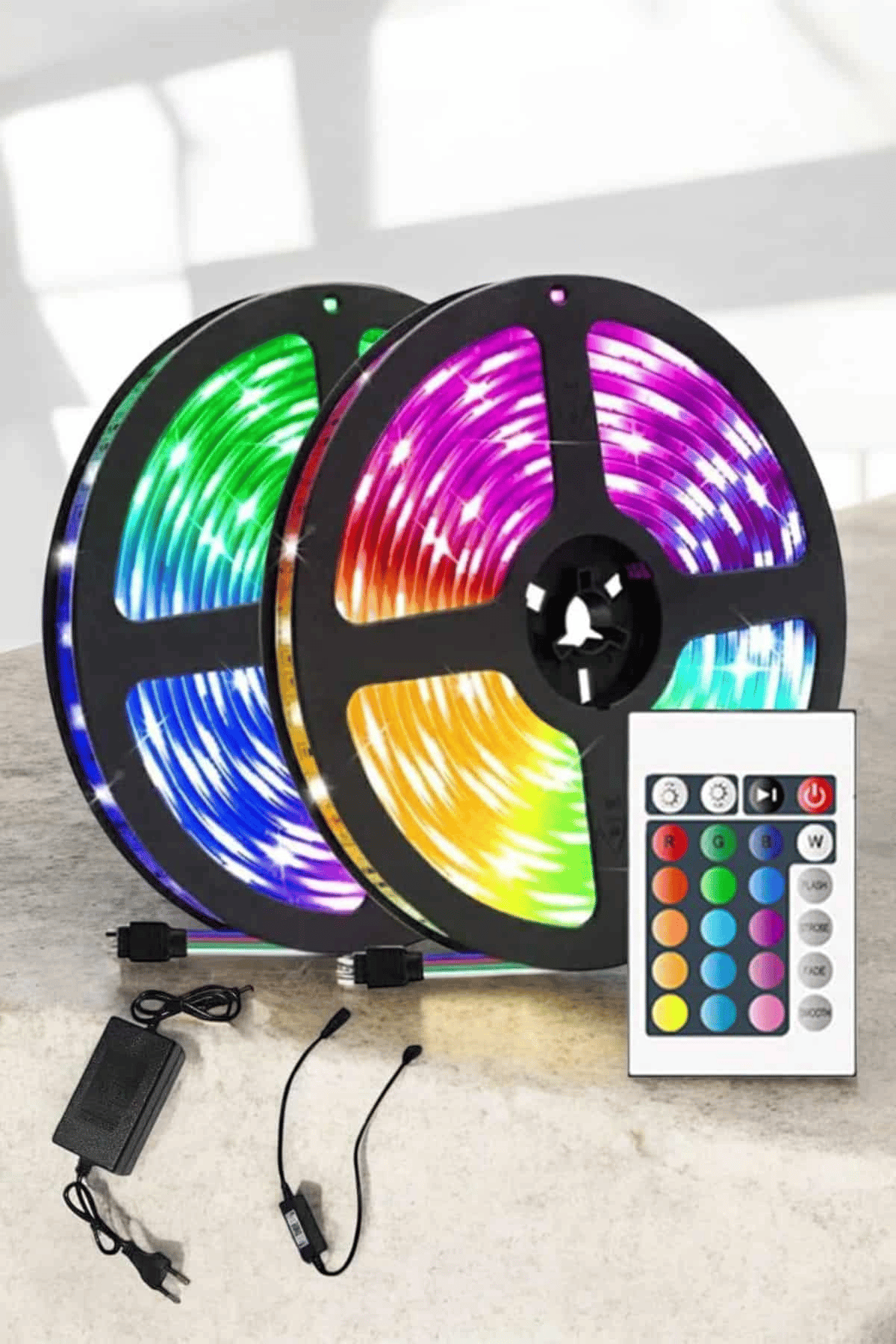 Yeni Nesil RGB Işıklı 10Metre Şerit LED Kumandalı Kullanım