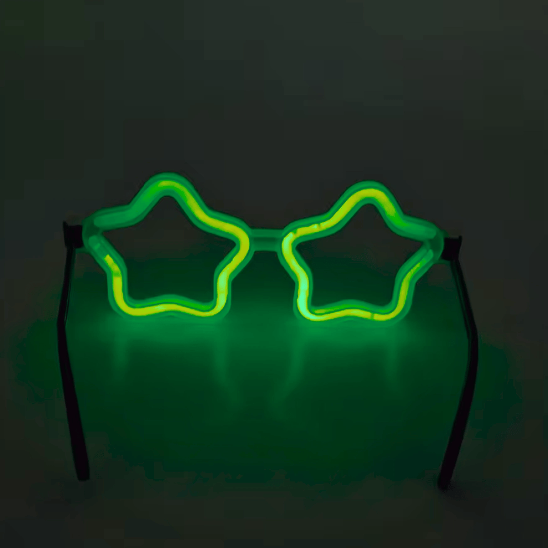 Yıldız Glow Gözlük - Yıldız Şekilli Glow Stick Gözlüğü - Glow Partisi Gözlük 12 Adet Bx40