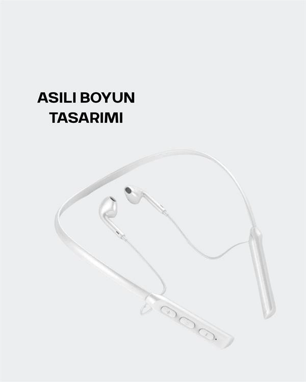 Yüksek Kapasiteli Pil Destekli Boyun Askılı Kulaklık – 100 Saat Dayanıklı