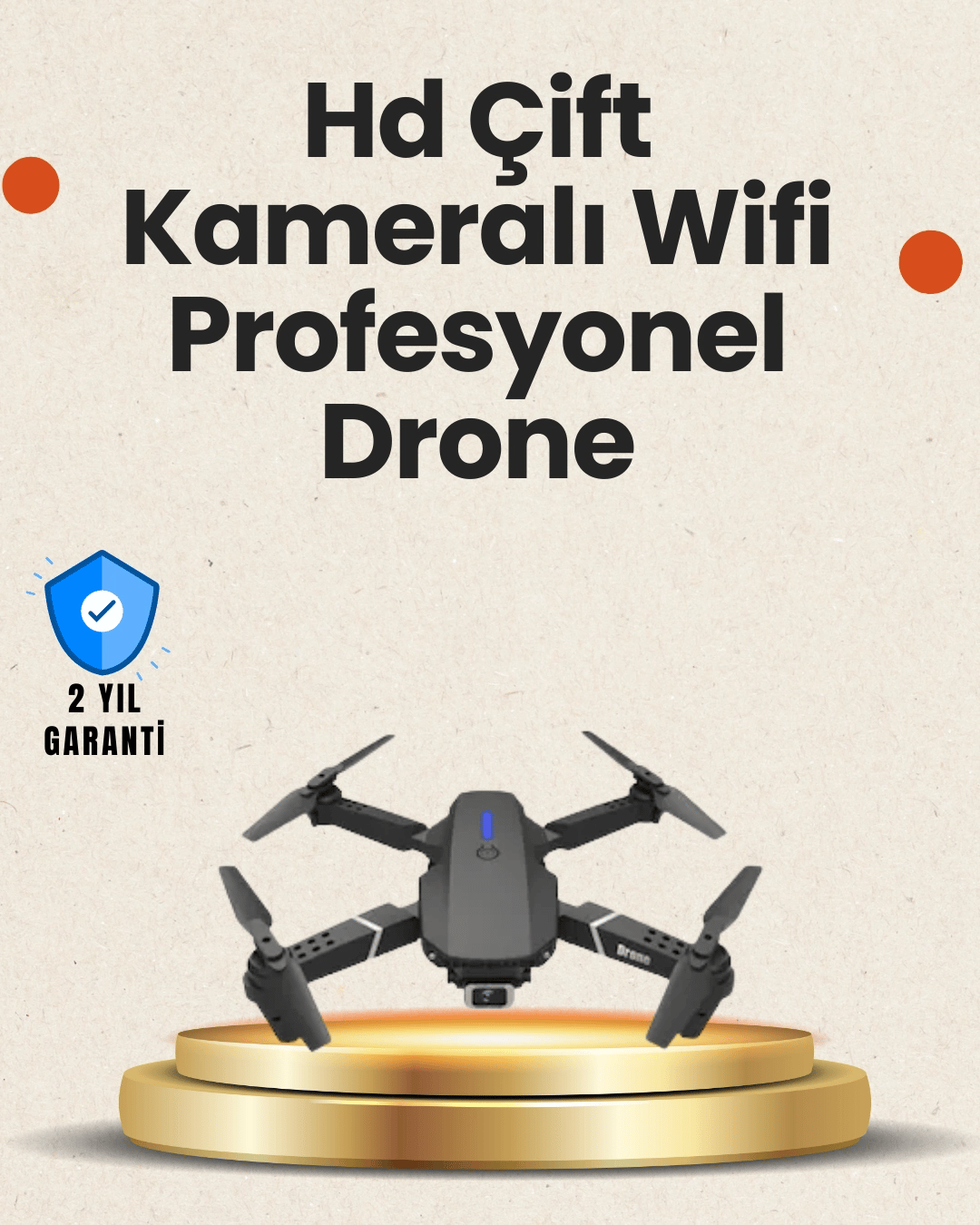 Yükseklik Sabitlemeli Katlanabilir Drone 1080P 4K Kamera Seçenekli