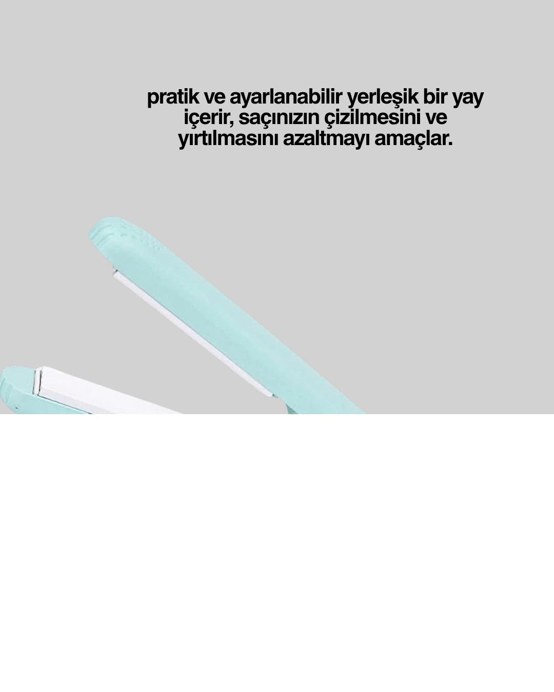 Yüzer Plakalı Kompakt Bukle Maşası – Elastik Tutuculu, Saç Dostu Profesyonel Tasarım Yeni Nesil