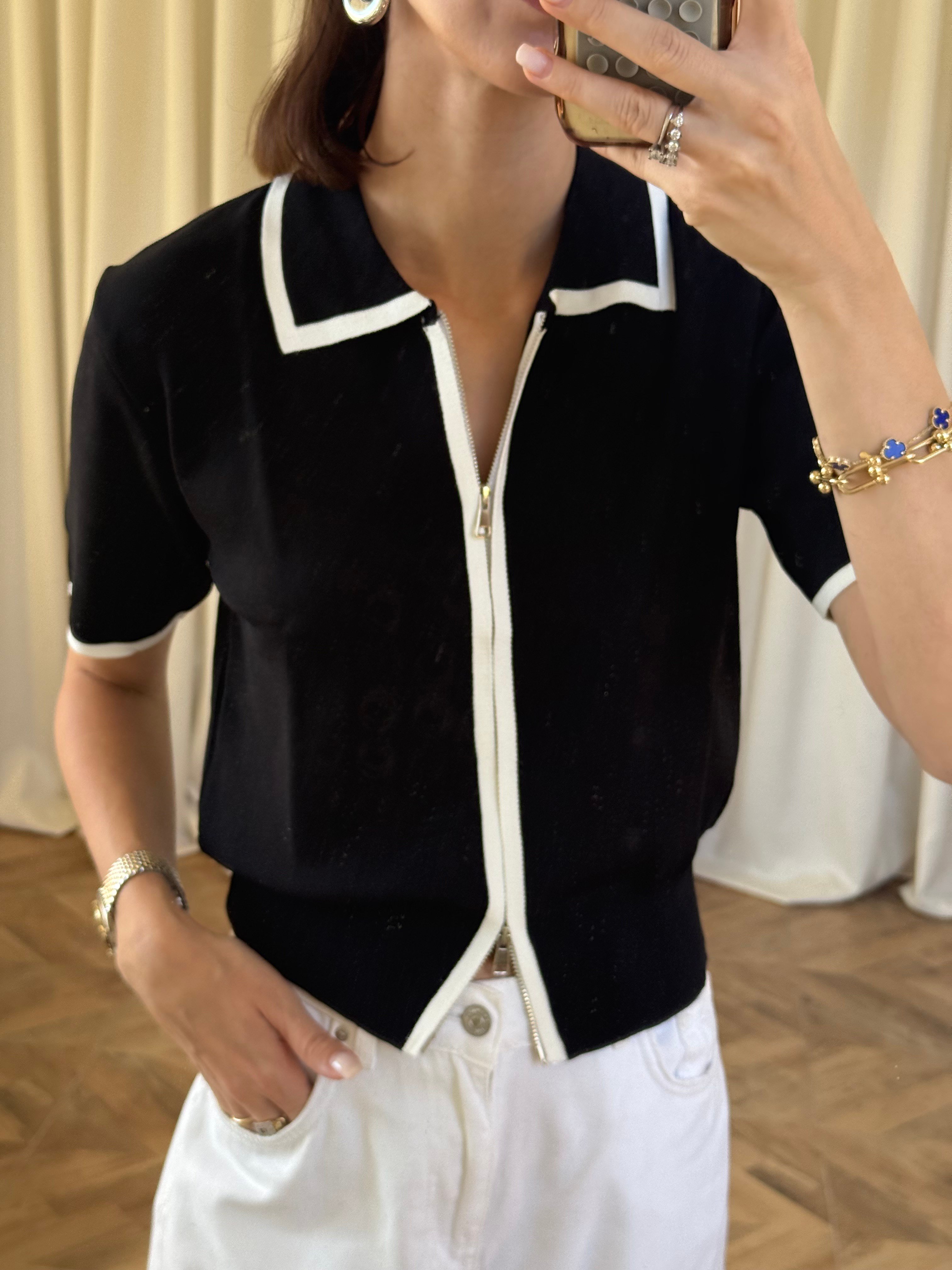Fermuarlı triko