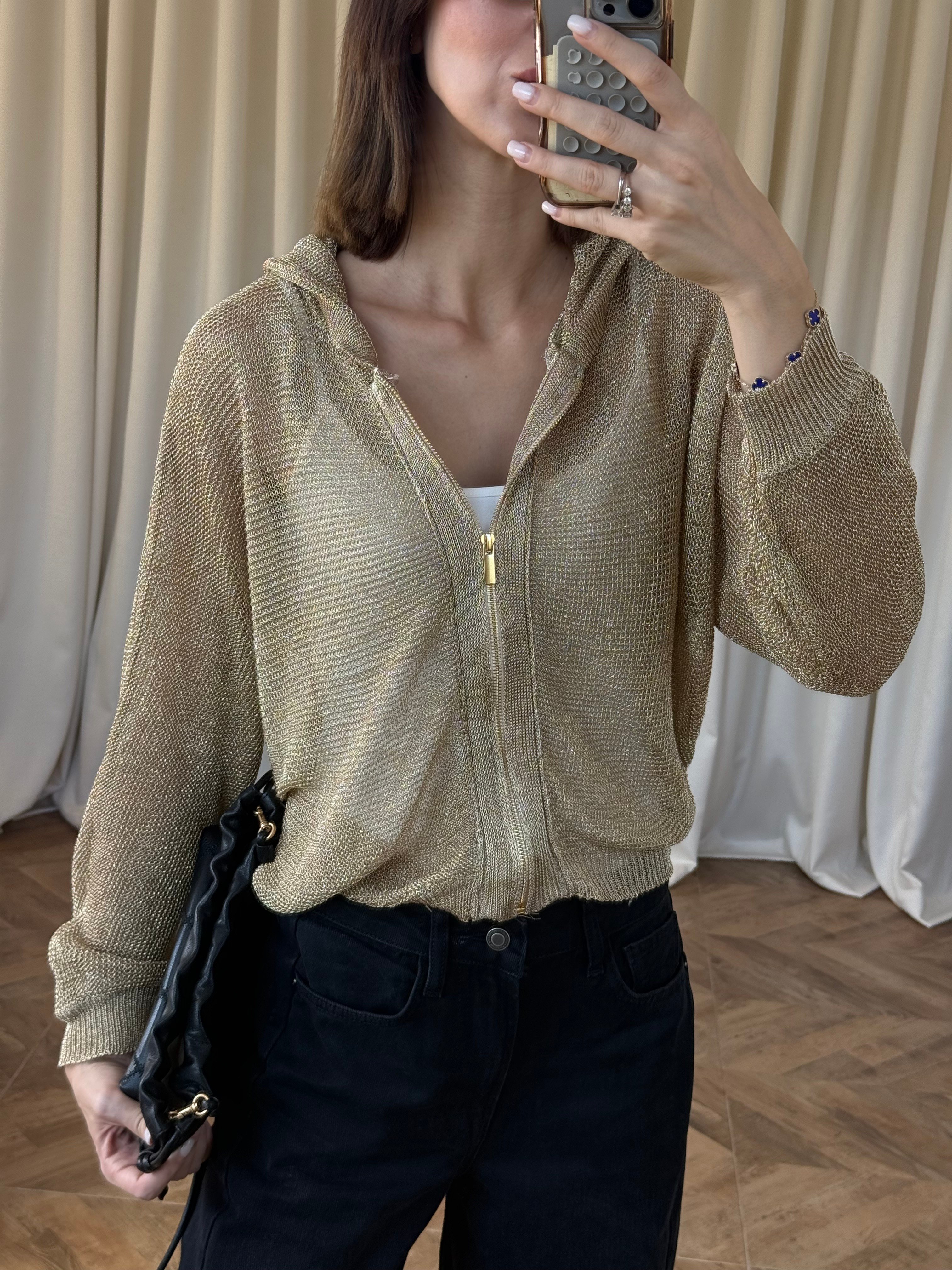 Gold hırka