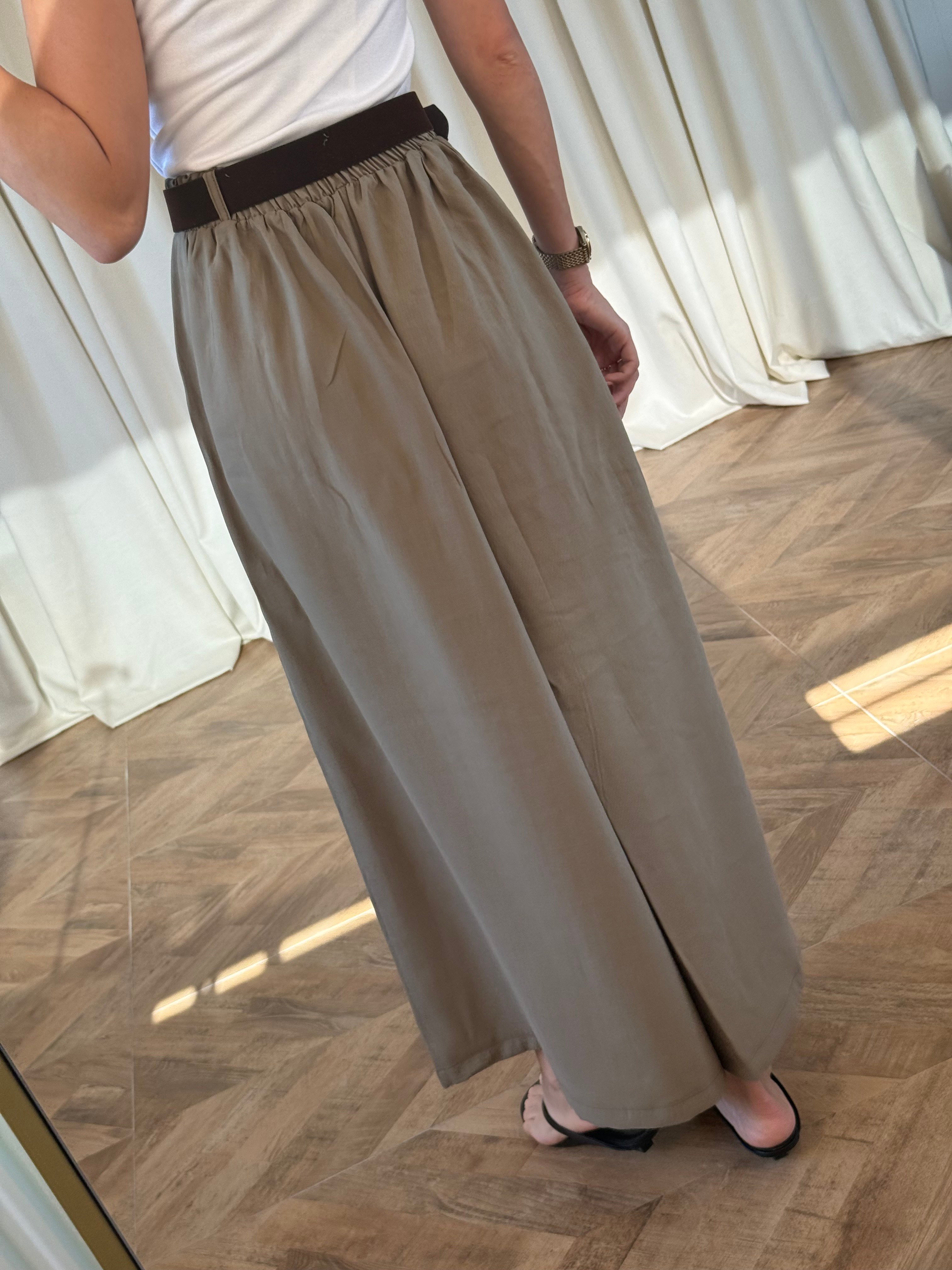Kemerli pantolon 