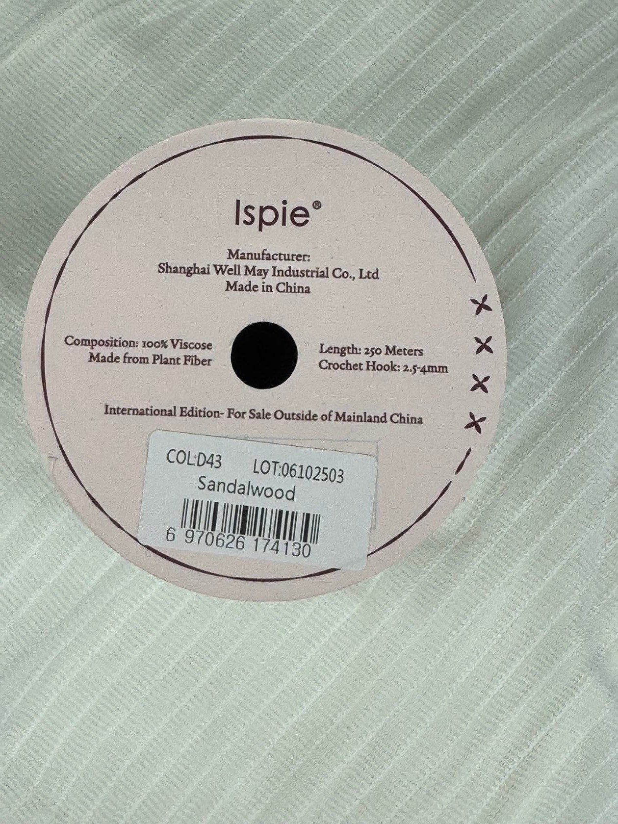 Asavia Raffia ispie - Sandalwood