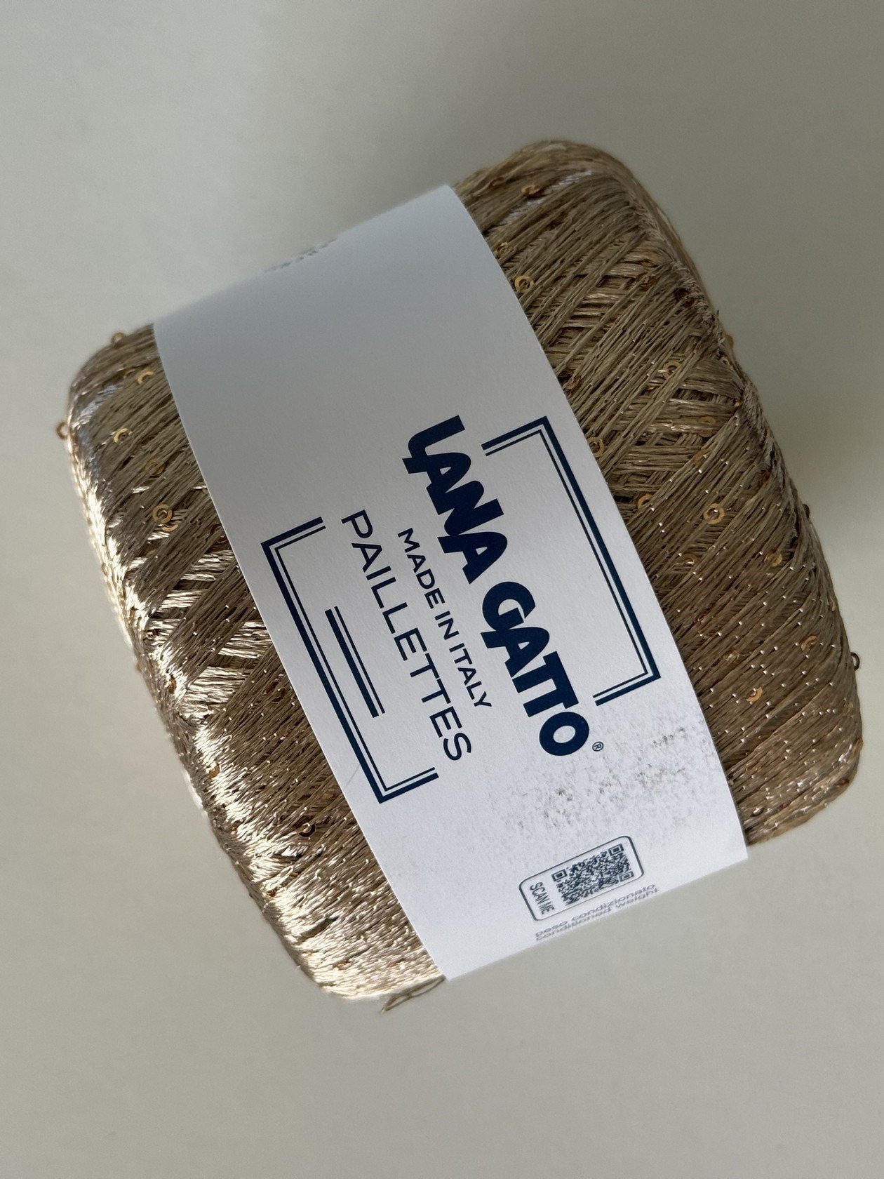 Lana Gatto Paillettes – Bej