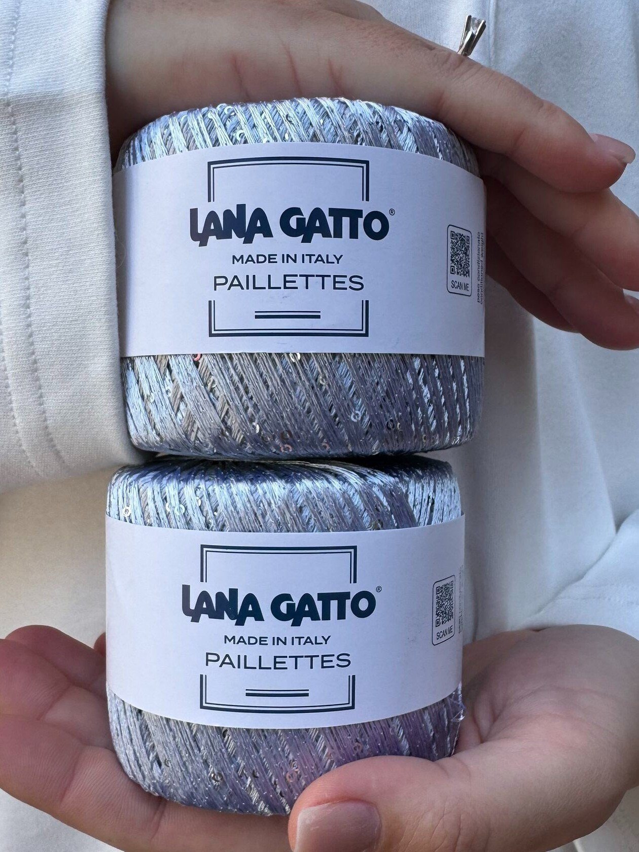 Lana Gatto Paillettes – Gri