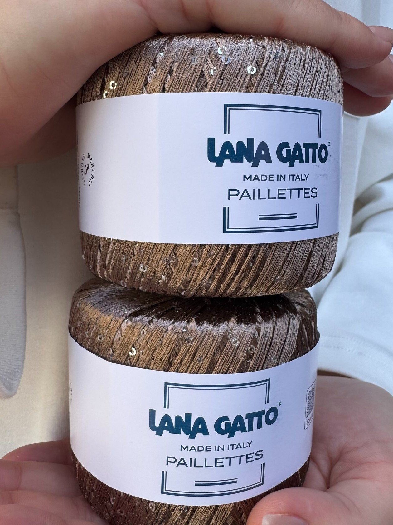 Lana Gatto Paillettes – Kahve