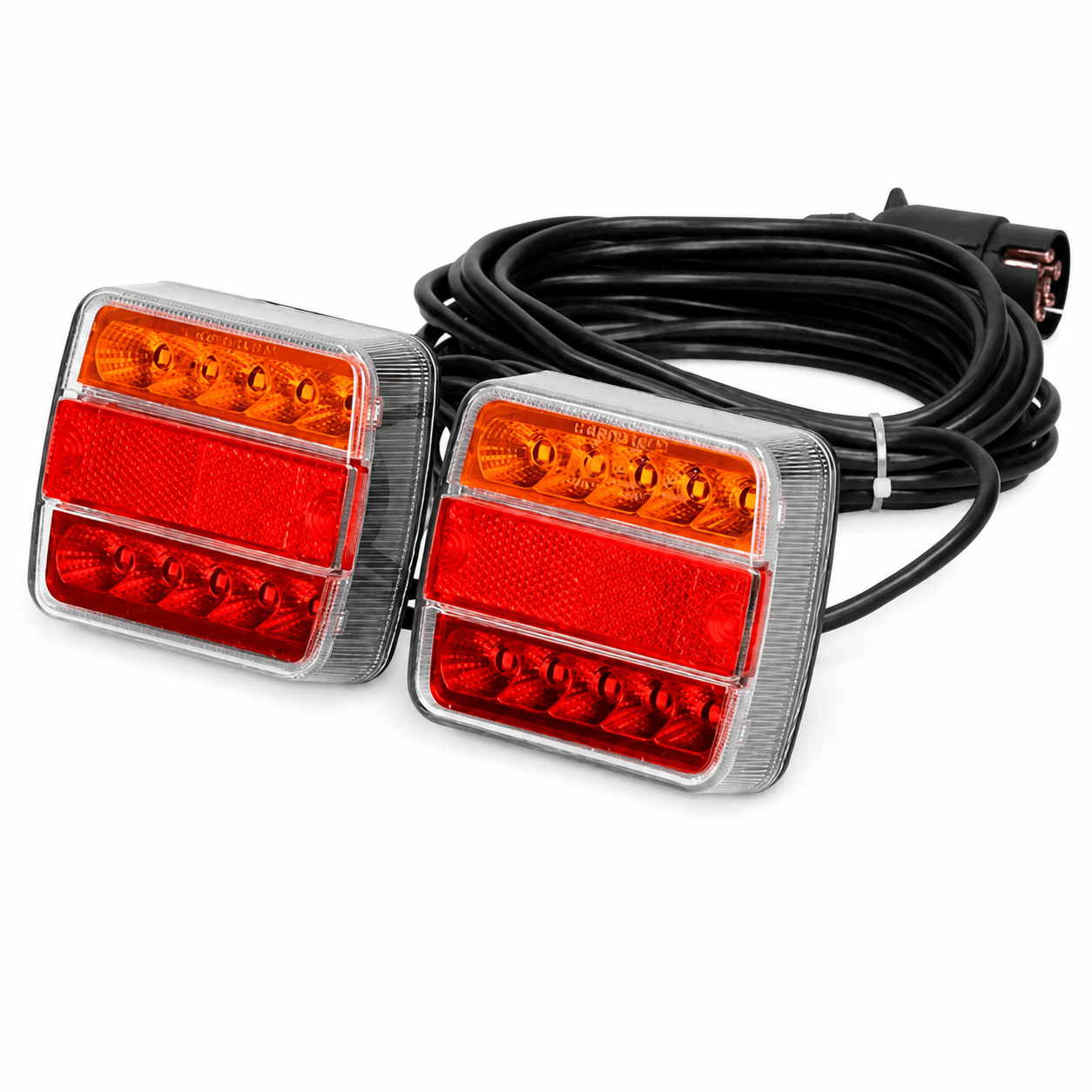 Mıknatıslı Led Römork Stop Lambası Seti 7 Pin Soketli 12v